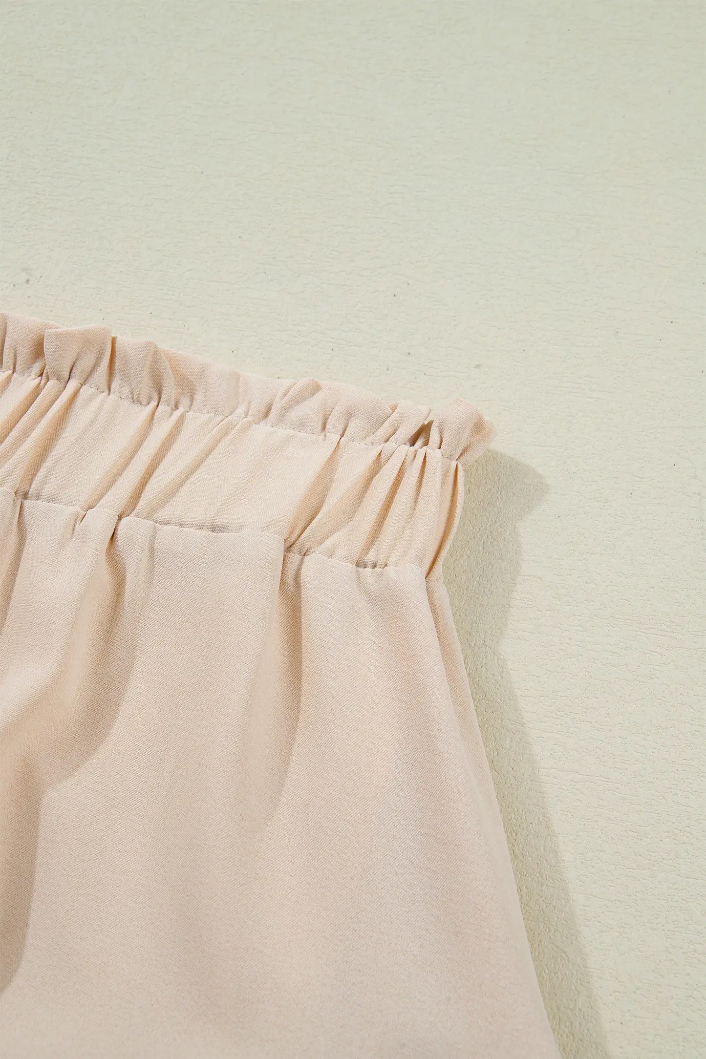 Frilled Elastic Waist Lace Trim Boho Ruffled Skort