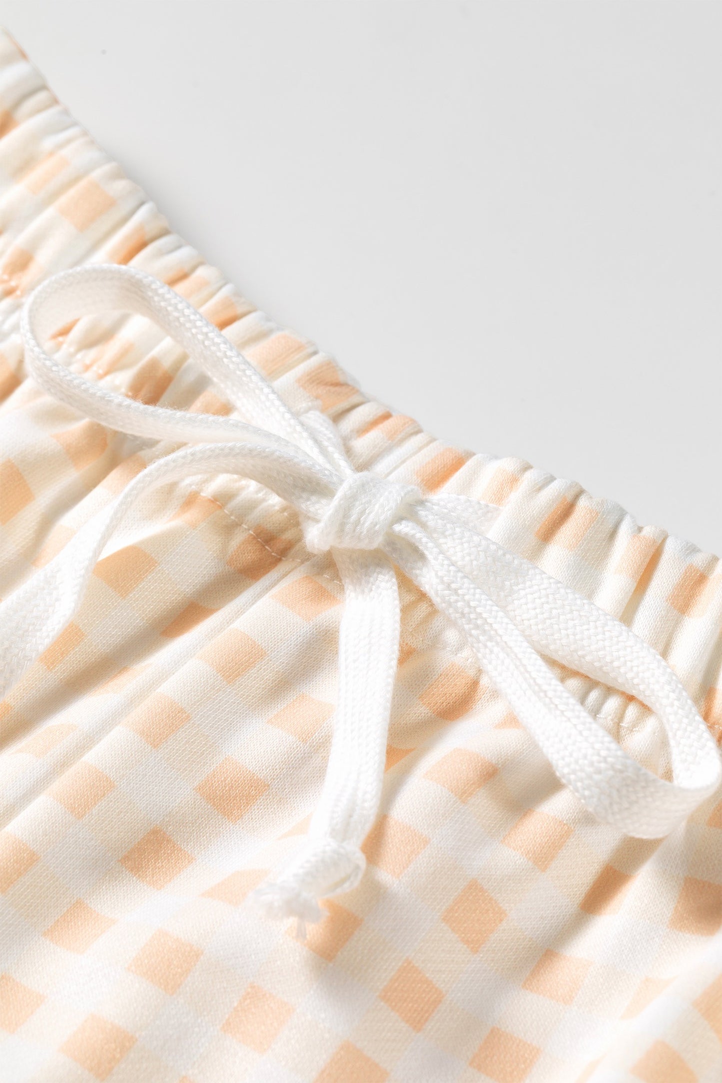 *PRE-ORDER* Peachy Gingham Cozy Two-Piece Set