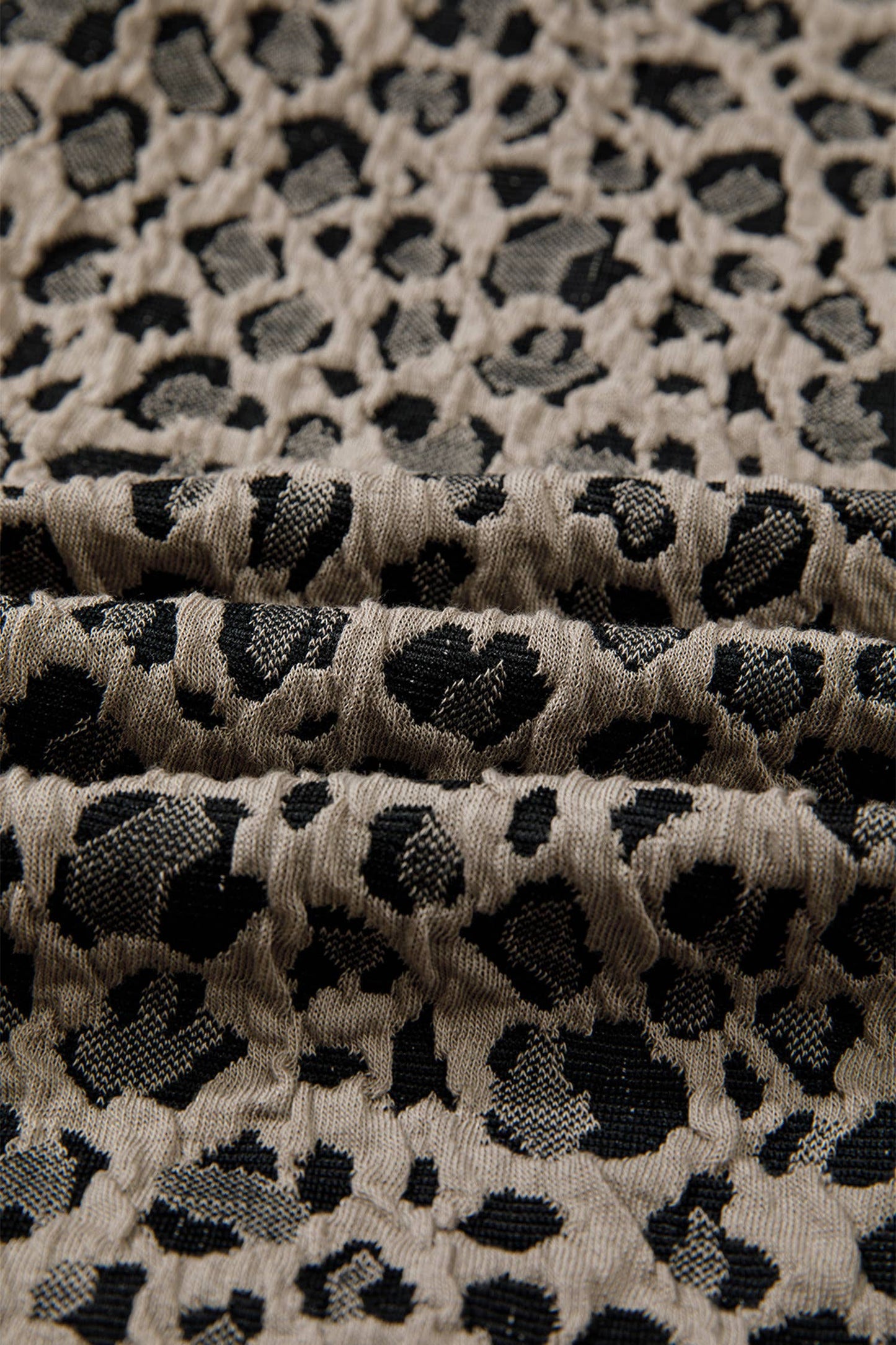 Zip up Collared Leopard Cap Sleeve Top
